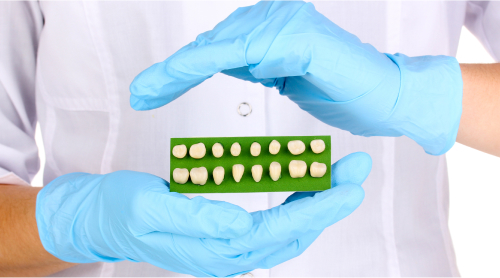 Протезирование с помощью корней зуба